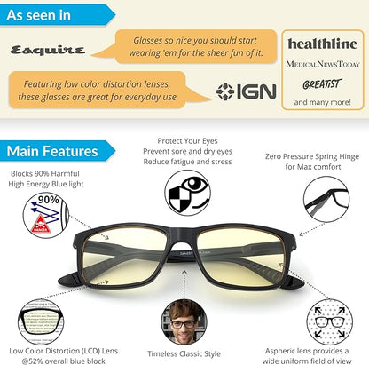 J+S Blue Light Reading Glasses for Women Men | 3 in 1 Readers Block Harmful Blue-Light 100% UVA UVB | 1.0+ to 3.0+ Diopter