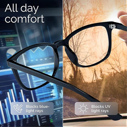 livho High Tech Blue Light Glasses - Advanced Blue Light Blocking Computer Glasses - Anti Eyestrain & UV Glare
