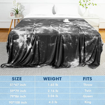 Marchpower Cooling Blanket for Kids, Cool Blankets for Hot Sleepers, Arc-Chill Double-Sided Cooling Fabric Q-Max>0.5, Tie Dye Summer Blanket Cold Blankets for Sleeping