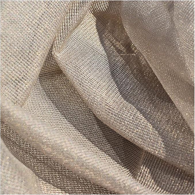 Faraday Fabric Faraday Radiation Shielding Fabric,1.5m Width 100% Silver Coated Mesh Net Fabric Anti-Radiation EMF RF Shielding Fabric For Making Anti Radiation Curtain,Bed Canopy,Cell To(Size:1.5X6m)