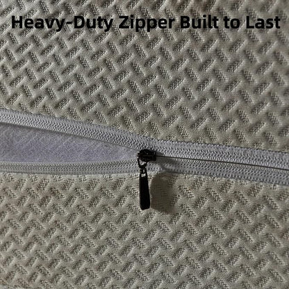 Heavy Duty Waterproof Breathable Mattress Encasement Cover - 6-Sided Zippered Mattress Protector with Elastic, Removable Design & Thick Fabric-Twin XL 39''x80''.Depth 12''-13''