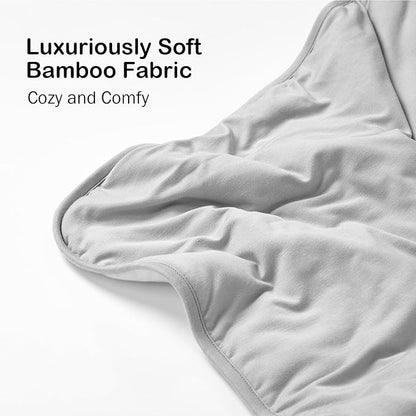 BubblePanda Rayon Made from Bamboo Baby Blanket for Boys Girls Neutral Soft Crib Blanket Toddler Quilt Comforter Newborn Nursery 30 x 40 Inch Gray