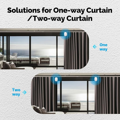 Automatic Curtain Opener, easy to install，with Remote Smart Curtain ，Bluetooth Curtain Robot with App, Voice, Rails Compatible with Alexa, Google Home, Tuya, Smart Life APP (Bluetooth curtain robot)