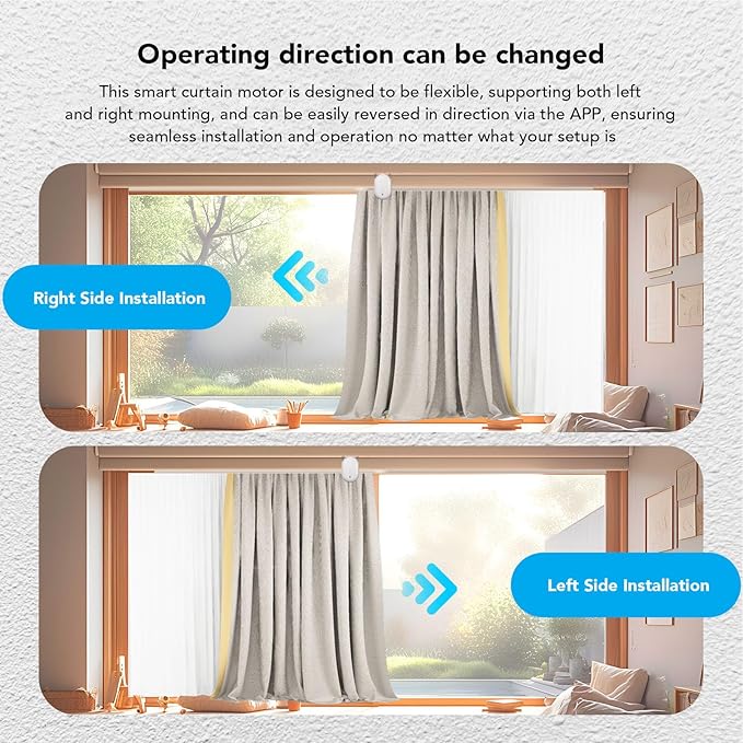FTVOGUE Automatic Curtain Opener APP Control Roman Rod Accessories Smart Home Curtain Robot