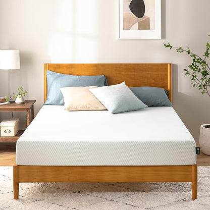Zinus 6 Inch King Green Tea Memory Foam Mattress [New Version], Fiberglass Free, Medium Firm Feel, Zoned Pressure Relief, Certified Safe Foams & Fabric, Mattress in A Box