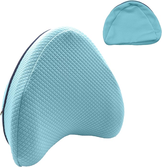 xcivi Pillowcase for Contour Memory Foam Side Sleeper Support Pillow, Pillowcase for Knee Pillow, Pillow Cases for Side Sleeper Pillow, Pillow Cover (Blue)