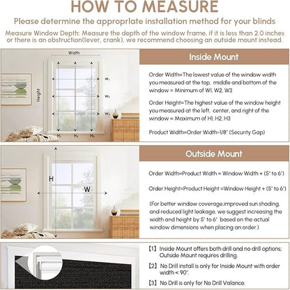 Kincmo No Drill Motorized Blinds with Remote, 100% Blackout Roller Shades for Windows, Custom Electric Blinds Compatible with Alexa, Apple Homekit, Google Home (100% Blackout Eclipse Black)