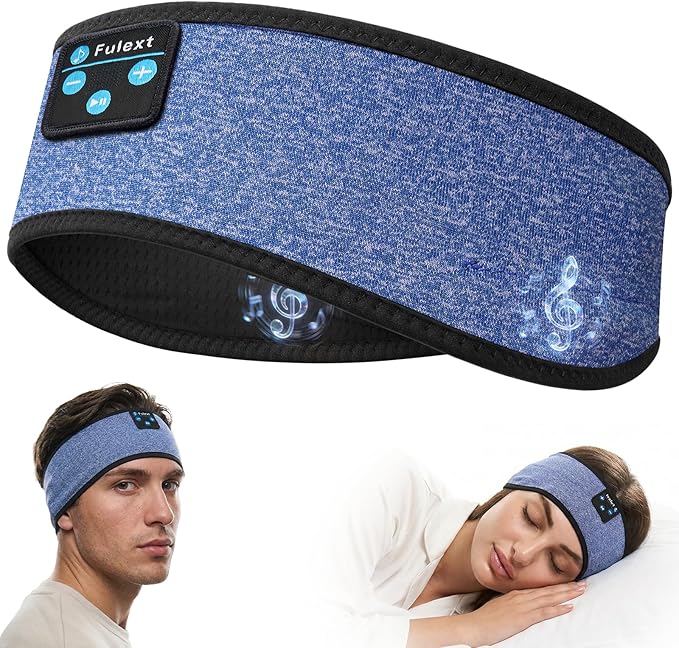 Sleep Headphones Headband Bluetooth 5.4 - Comfortable Wireless Headphones with Ultra-Thin HD Speakers for Travel, Yoga, Running, Insomnia Relief