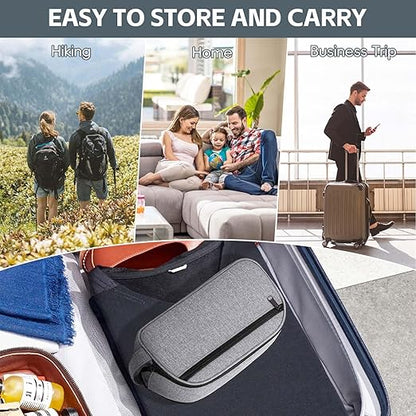 CPAP Travel Bag Compatible with ResMed AirMini Machine & Accessories, Portable CPAP Equipment & Supplies Carrying Bag, Compact CPAP Organizer Storage Bag with Compartments,Grey(Bag Only)