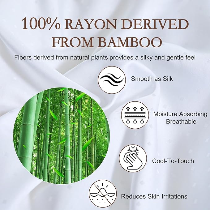 YOUR MOON Luxurious Summer/Spring Lightweight Mulberry Silk Comforter King Size,100% Natural Long Strand Silk Fill Duvet, Luxury Bedding, Cooling Rayon Derived from Bamboo Shell (White)
