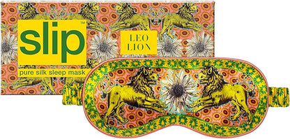 slip Pure Silk Sleep Mask - 100% Pure 22 Momme Mulberry Silk Eye Mask - Comfortable Sleeping Mask with Elastic Band + Filler and Internal Liner, Zodiac Collection: Leo