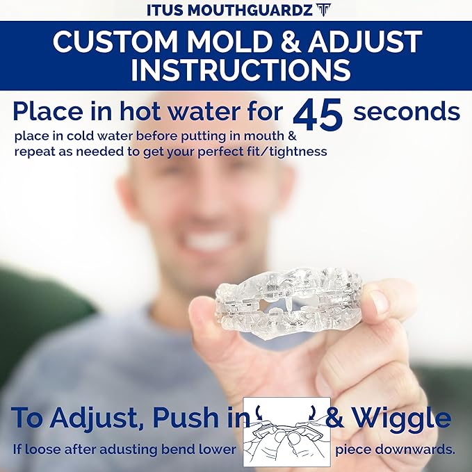 SilentZPro 2.0 - USA Designed & FDA-Cleared Anti Snore Mouthpiece - Fully Adjustable Anti Snore Mouth Guard - Professional Patented Anti Snore Device, Large