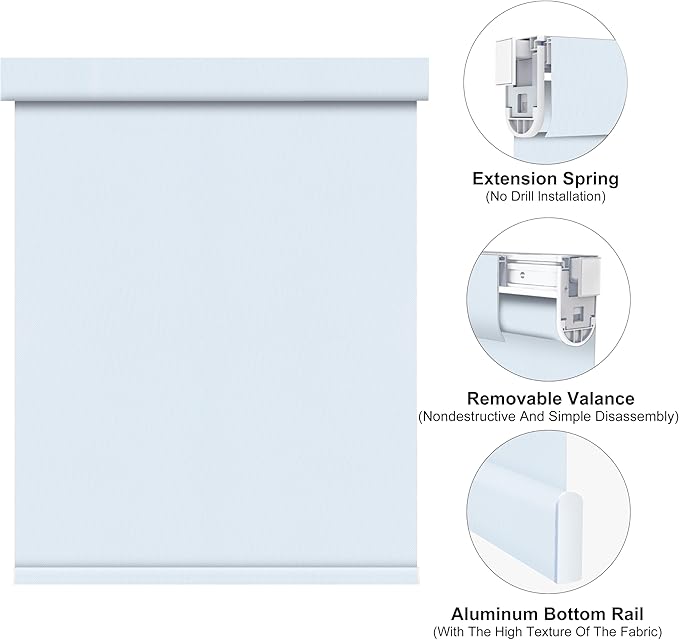 Bringnox No Drill Motorized Blinds with Remote,Blackout Windows,with Apple Homekit,Alexa,Google, with App,Voice Control Custom Size