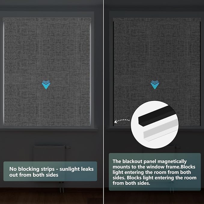 Aprilsmart Motorized Blinds with Remote,Compatible with Apple HomeKit Alexa Google Home- Voice and app Control,Motorized Roller Shades 100% Blackout Custom Size(Vigor Rock White -21)