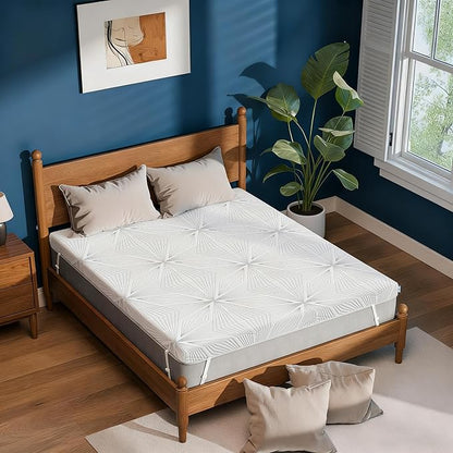 Ballad 3 Inch Gel Memory Foam Mattress Topper Twin XL Size, High Density Cooling Pad with Premium Removable Cover, Pressure Relief Bed Topper, (CertiPUR-US & Oeko-Tex Certified)