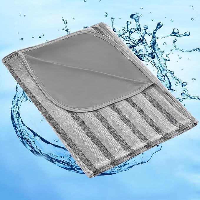 Marchpower Cooling Blanket for Hot Sleepers for Kids, Double Sided Arc-Chill Cooling Fabric Q-Max>0.5, Cooling Blanekt for Hot Flashes and Night Sweats, Cool Blanekt Cold Blanket for Summer Grey