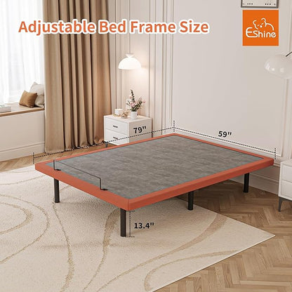 Adjustable Bed Frame with Mattress - 10 Inch Gel Memory Foam Mattress Queen Size Adjustable Bed Bluetooth APP Control, Wireless Remote, Zero Gravity, Anti Snore, Head and Foot Incline, 2000 Series