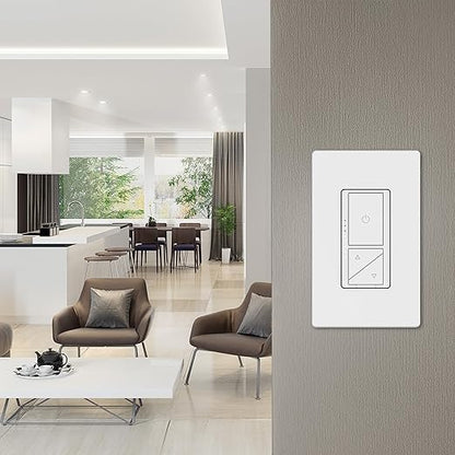 Feit Electric Smart WiFi Dimmer Switch with Remote, Single-Pole/3-Way/4-Way, Voice Control with Alexa & Google Asst, Wireless Wall-Mount Remote, App Control, Neutral Wire Required
