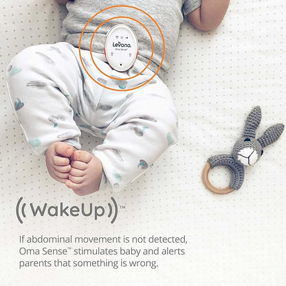 Levana Oma Sense Portable Baby Breathing Movement Monitor with Vibrations and Audible Alerts Designed to Stimulate Baby and Alert Parents