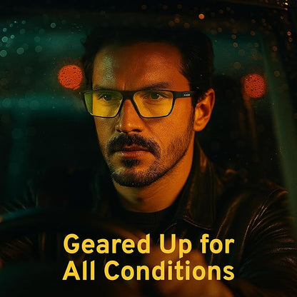 Titan Gaming Glasses, Blue Light Blocking, Night Driving Glasses for Men, Computer Protection Christmas Gift for Gamers