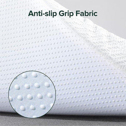 ZINUS 2 Inch Ultra Cooling Gel Memory Foam Mattress Topper with Cooling Cover, CertiPUR-US Certified, Twin, White