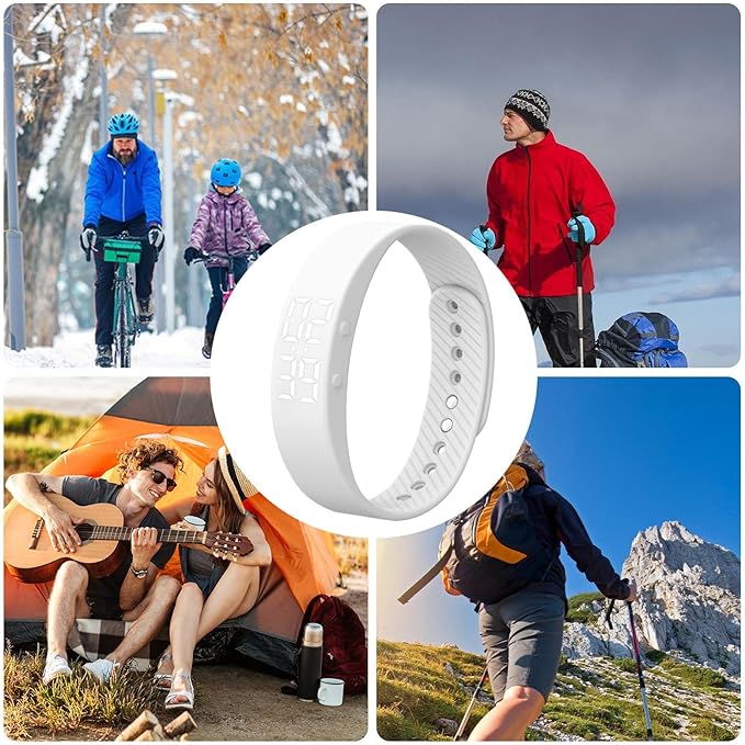 Smart Bracelet – Smart Wristband Activity Fitness Tracker, Waterproof Watch Monitor with Pedometer for Running Exercise Workout Gym Walking Calories, Compatible for Men Women Daily Fitness Tracking