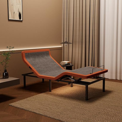 ESHINE Adjustable Bed Frame - Twin XL Bed Base with Massage, Pillow-tilt, Ergonomic Incline, Zero Gravity, Dual USB Port, Under Bed Light, Wireless Remote, Smart APP Control, 5000 Series