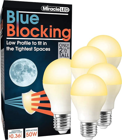 MiracleLED 604668 3W 4-Pack Blue Blocking Light, Low-Profile