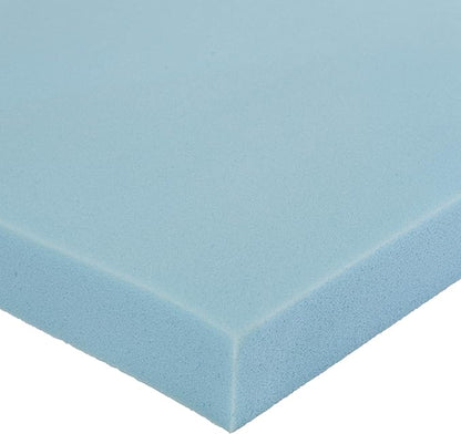 Amazon Basics Full Cooling Gel-Infused Memory Foam Mattress Topper, CertiPUR-US Certified, 2 Inches, Blue