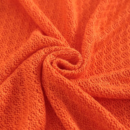 NTBAY Cable Knit Cooling Toddler Blanket, Soft and Breathable Baby Blanket 30x40 Inches Made from Rayon Derived from Bamboo for Crib, Stroller, Nursery, Orange