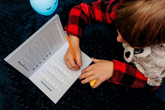 Sleep Support Kit for Kids – Guided Program That Eases Anxiety & Builds Confidence to Help Kids Finally Fall Asleep Alone! The Bedtime Box inc. Weighted Plush & Nightlight, Journal and More.