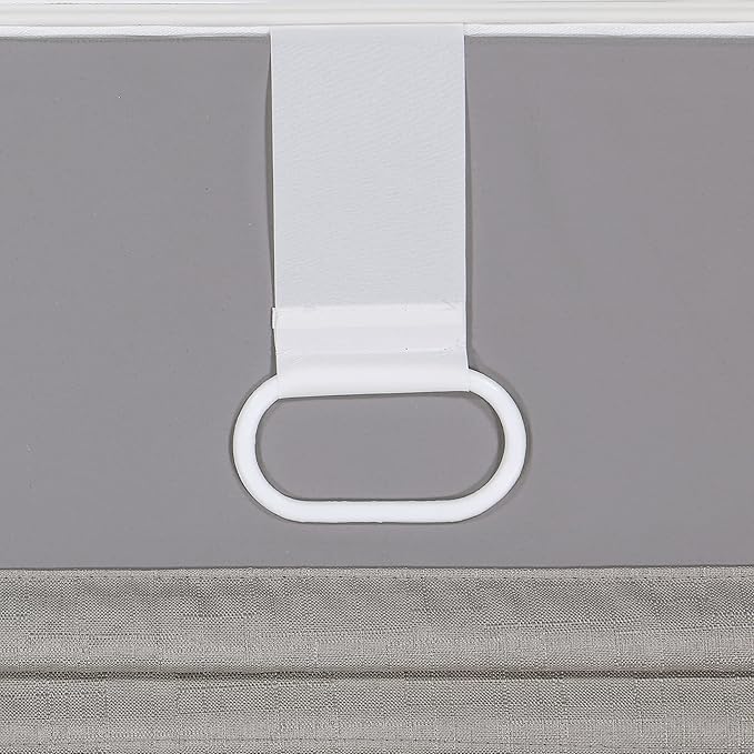 ECLIPSE Kylie Total Privacy Blackout Cordless Lined Window Roman Shade for Living Room, 36 in x 64 in, Grey