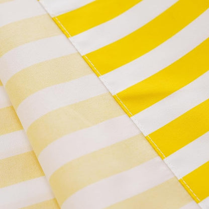 Yellow Striped Bed Sheet Set Twin Size 3 Piece with 16-Inch Deep Pockets- Super Soft & Wrinkle Free Stripe Bed Sheets - Luxury Yellow & White Striped Pinstripe Bedding for All Season