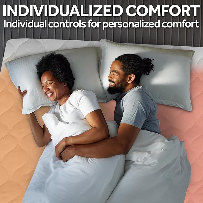 Sunbeam Electric Premium Water Resistant Restful Quilted Heated Mattress Pad, 12 Heat Settings, 12-Hour Selectable Auto Shut-Off, Fast Heating, Cozy Warming Bed, King, 76" x 80"