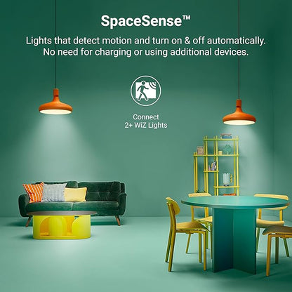 HALO 5/6" Dual Zone Smart Wi-Fi Recessed LED Light Powered by WiZ Pro 4-Pack, Dimmable Full Color w/SpaceSense, Smart Home Ready RLWZDZT56-4PK