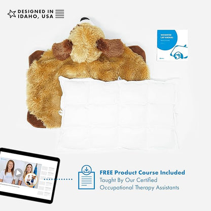 Harkla Weighted Lap Pad for Kids (Brown)
