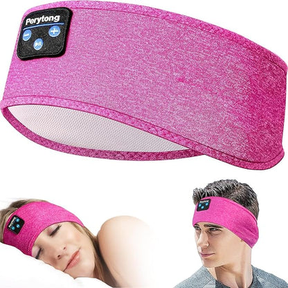 Perytong Sleep Headphones Bluetooth 5.4, Wireless Sleep Headphones with Ultra-Thin HD Stereo Speakers for Side Sleepers, Sweat Resistant Sport Earphones for Sleeping Running Nap