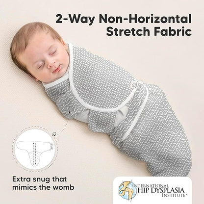 KeaBabies 3-Pack Organic Baby Swaddle Sleep Sacks - Swaddles for Newborns, Infant 0-3 Months, Baby Girls, Boys, Soft & Snug Newborn Sleep Sack, Nursery Swaddling Blankets (Nordic, OS)