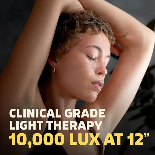 Clinical Medical Grade | Circadian Optics Langley Light Therapy Floor Lamp | 10X Power & Brightness | 10,000 Lux at 15" | Extremely Large 22" X 12" Light Panel | As Seen On Shark Tank