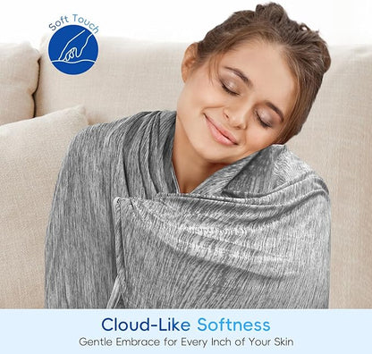 Cooling Blankets for Hot Sleepers Twin Size Lightweight Soft Cold Ice Blanket for Summer Sleeping Double Side for Night Sweats Bed Couch Sofa 59x79inch