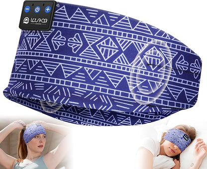 LOVE EYE Sleep Headphones Wireless Headband Headphones Bluetooth 5.4 for Side Sleeper Bluetooth Headband Earphones for Sports for tech Gadgets Gifts