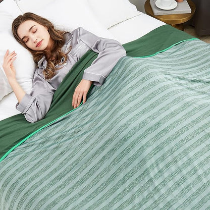 Guohaoi Cooling Throw Blanket for Hot Sleepers,Arc-Chill Q-Max >0.5 Cool Fiber,100% Oeko-Tex Certified Lightweight Summer Cool Blanket for Travel/Outdoor Ultra Cold Breathable,50''x70''