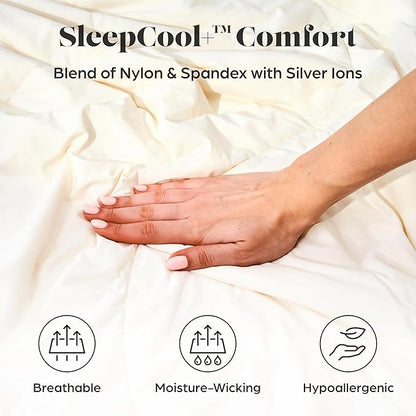 Lavish Comforts® Cooling Comforter Queen Size/Full Size │Premium Cooling Duvet for Hot Sleepers│All Season Cozy Cooling Blanket │White Comforter Queen 90" x 90" Box Ready