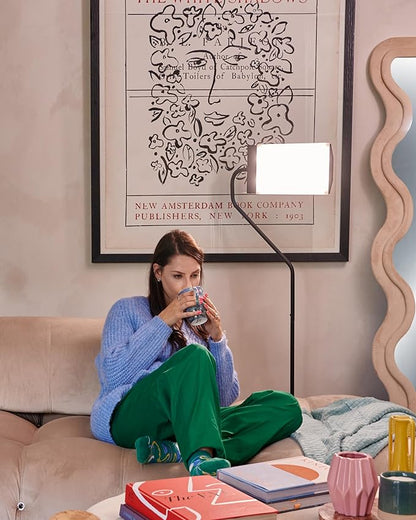 Northern Light Technologies Flamingo 10,000 Lux Bright Light Therapy Floor Lamp, Black, 4 Foot