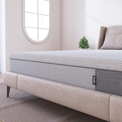 BedStory Firm Mattress Topper 3 Inch King Size - Extra Firm Memory Foam Bed Topper for Pain Relief - Copper Gel Bamboo Charcoal Green Tea Cooling Pad with Cover - CertiPUR-US Certified, No Odor