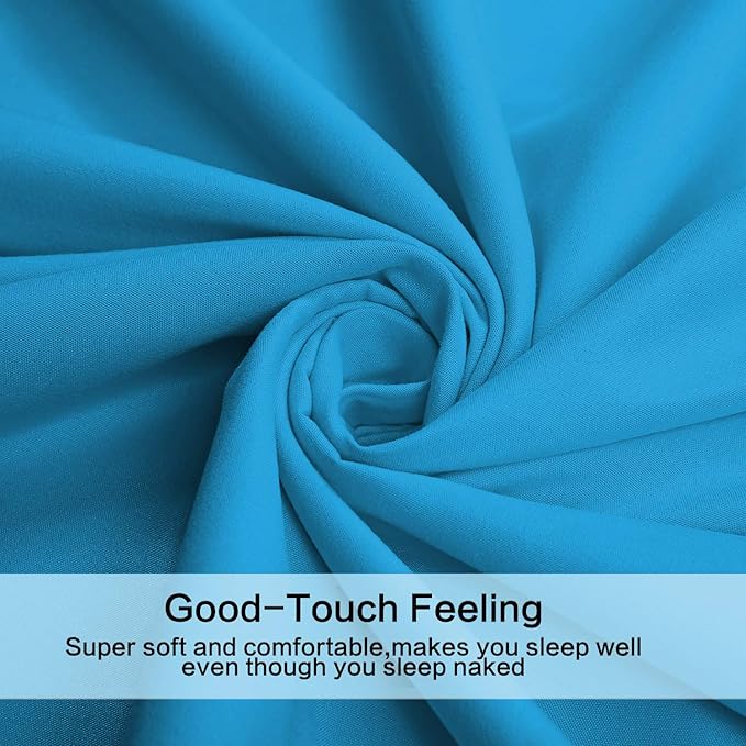 Best Season 1800 Thread Count Microfiber Fade Resistant Bed Sheet Set(1 Flat Sheet,1 Fitted Sheet and 1 Pillow Cases), Twin, Dark Teal