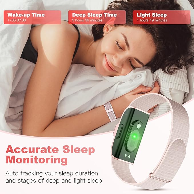 Fitness Tracker with Blood Pressure & Blood Oxygen Monitor, 24/7 Heart Rate Sleep Tracking, IP68 Waterproof Smart Watch, Step Calorie Counter, Activity Tracker for Men Women - No Subscription