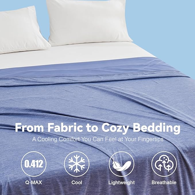 Ailemei Direct Cooling Throw Blanket for Couch, Double-Sided Summer Cooling Blankets for Hot Sleepers, Lightweight Ice Cool Blanket to Relieve Hot Flashes, Breathable Bed Cold Blankets for Sleeping