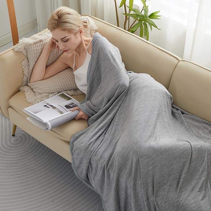 Marchpower Cooling Blanket Queen Size for Hot Sleepers, Arc-Chill Cooling Blanket Double-Sided Cooling, Japanese Cooling Fiber Absorbs Body Heat, Lightweight Soft Cold Blankets for Sleeping Summer