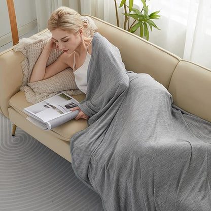 Marchpower Cooling Blanket Queen Size for Hot Sleepers, Arc-Chill Cooling Blanket Double-Sided Cooling, Japanese Cooling Fiber Absorbs Body Heat, Lightweight Soft Cold Blankets for Sleeping Summer
